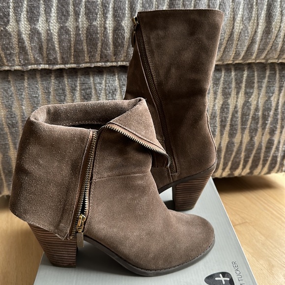 Adam tucker brown suede boots - Picture 3 of 4